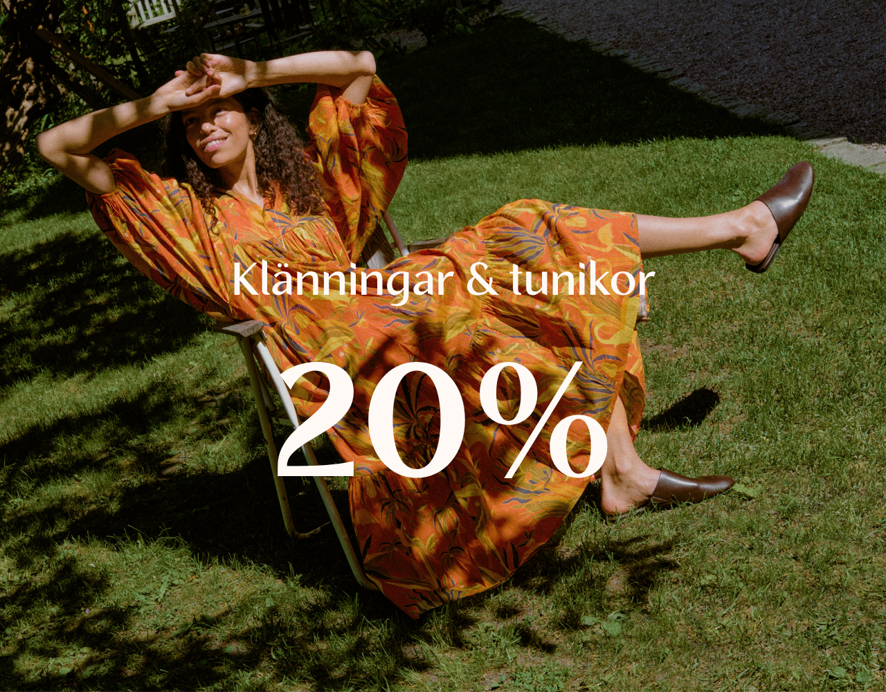 20% - kl&auml;nningar och tunikor