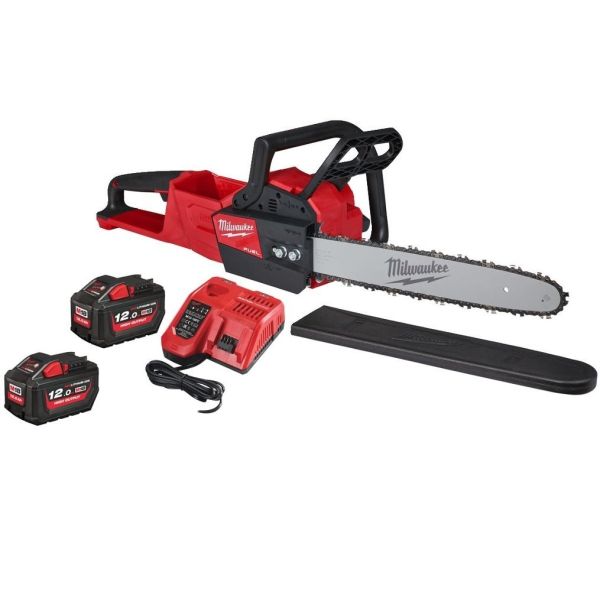 Akkuketjusaha 35cm Milwaukee M18 FCHS35-122 FUEL™, 2x12Ah akut ja laturi