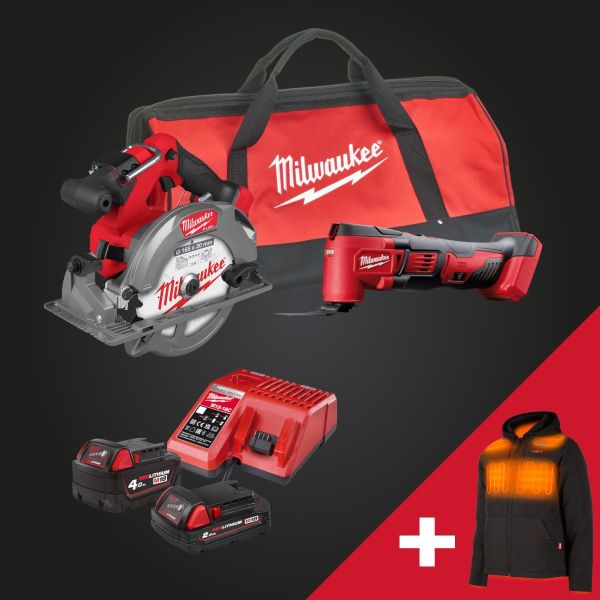 Milwaukee Black Friday akkukonesarja #2 | Lämpötakki kaupan päälle!