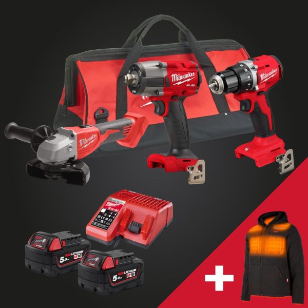 Milwaukee Black Friday akkukonesarja #6 | Lämpötakki kaupan päälle!