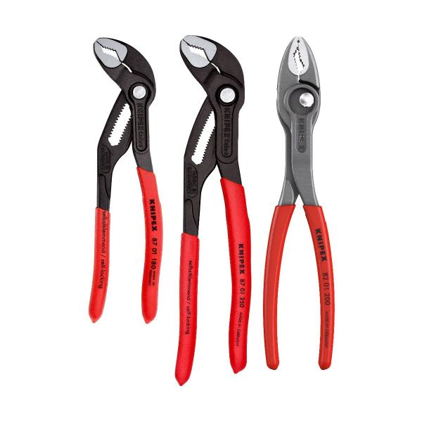 Knipex siirtoleukapihtisarja, 3-osaa, rajoitettu erikoiserä!