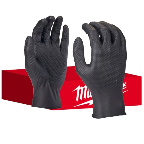 Milwaukee kertakäyttökäsine, musta, 50 kpl pakkaus