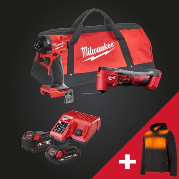 Milwaukee Black Friday akkukonesarja #4 | Lämpötakki kaupan päälle!