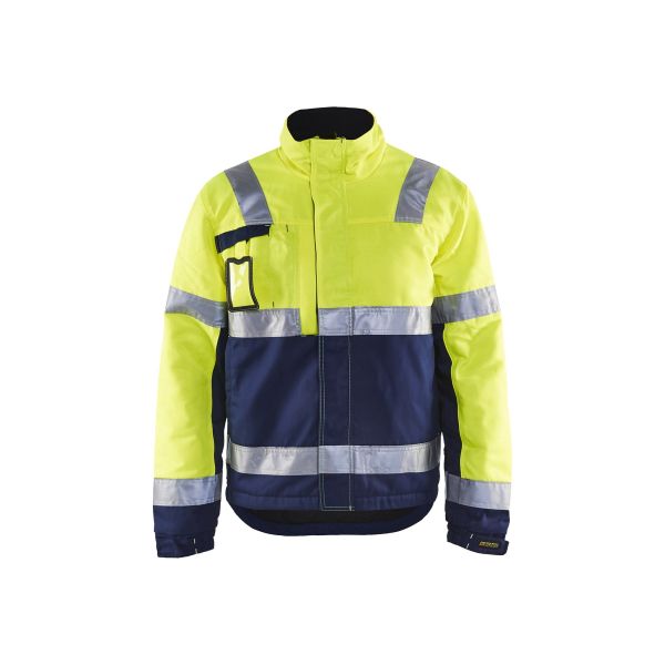Blåkläder 4862 Highvis talvitakki, huomiokeltainen/mariininsininen