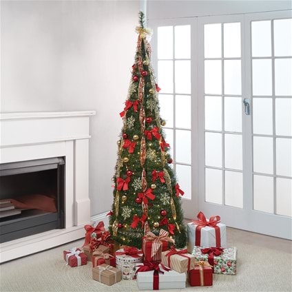 Pop-Up Christmas Tree 180 cm Red