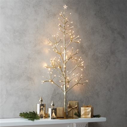 Gold Twig Christmas Tree