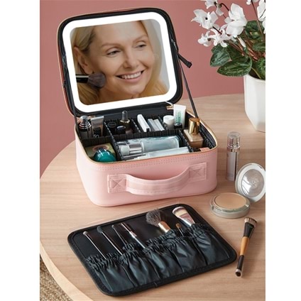 LED Mirror Make Up Case