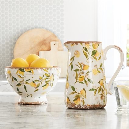 Sorrento Lemon Jug & Bowl Range