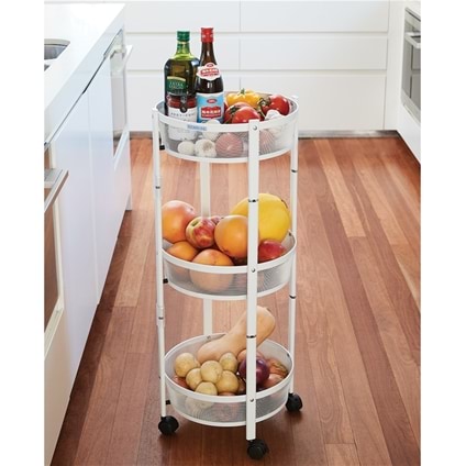 Collapsible 3-Tier Cart