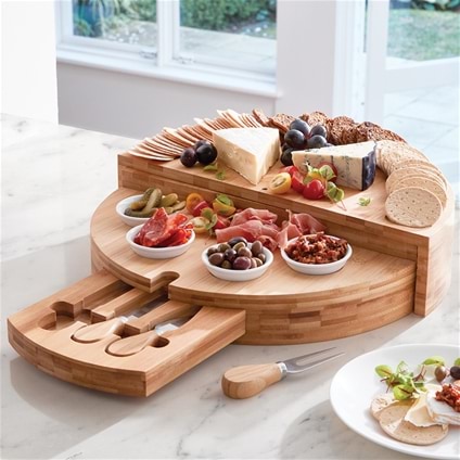 Swivel Bamboo Cheese Board