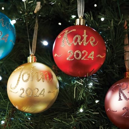 Personalised Classic Plain Baubles