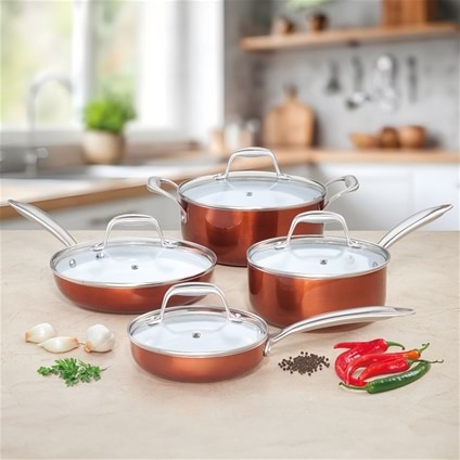 8 Piece Ceramic Cookware Set