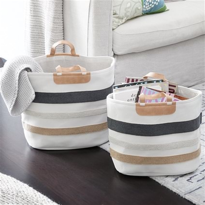 Living Room Storage Basket - Set of 2