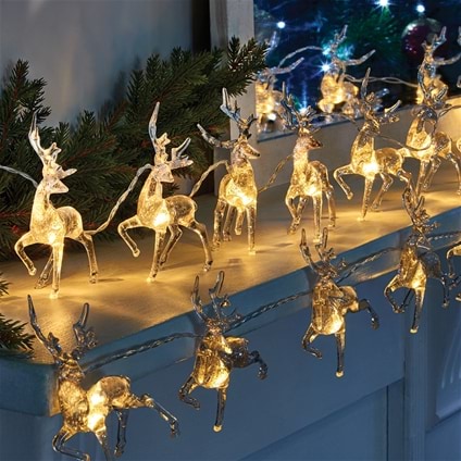 2 Strings of Pretty Reindeer Lights