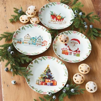 Porcelain Christmas Plates