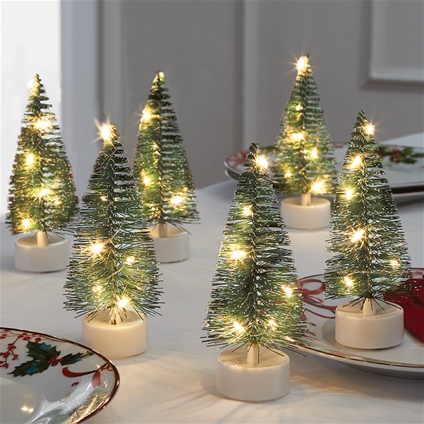 Mini Christmas Trees - Set of 6