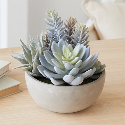 Faux Greenery Succulent