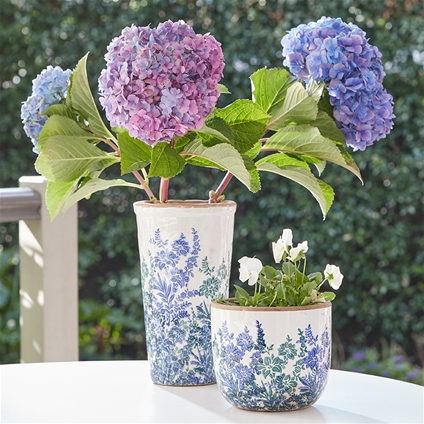 Fleur Blue Vases