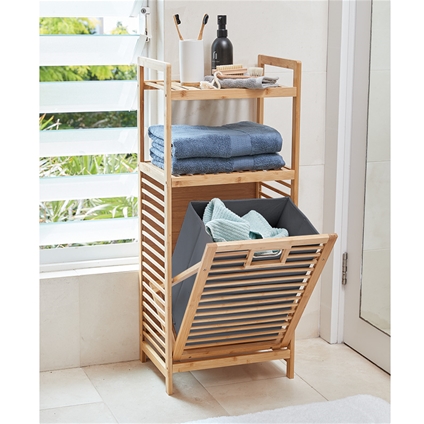 Laundry Hamper with Shelves