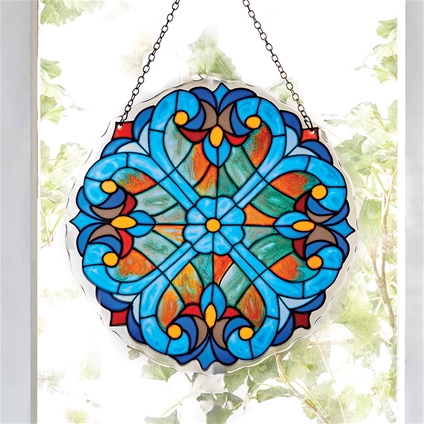 Hand-Painted Sun Catcher Panel