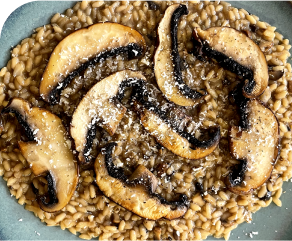 Receita risotto de cogumelos