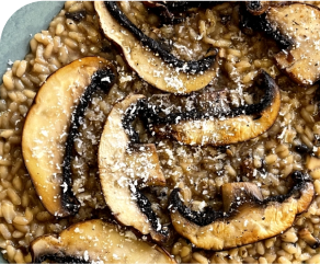 Receita risotto de cogumelos