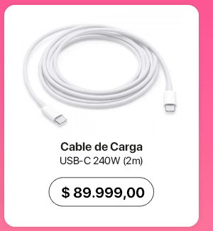 Cable de carga USB-C 240W (2m)