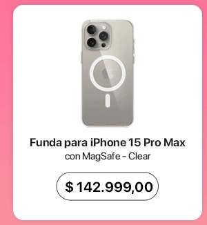 Funda para iPhone 15 Pro Max con MagSafe - Clear