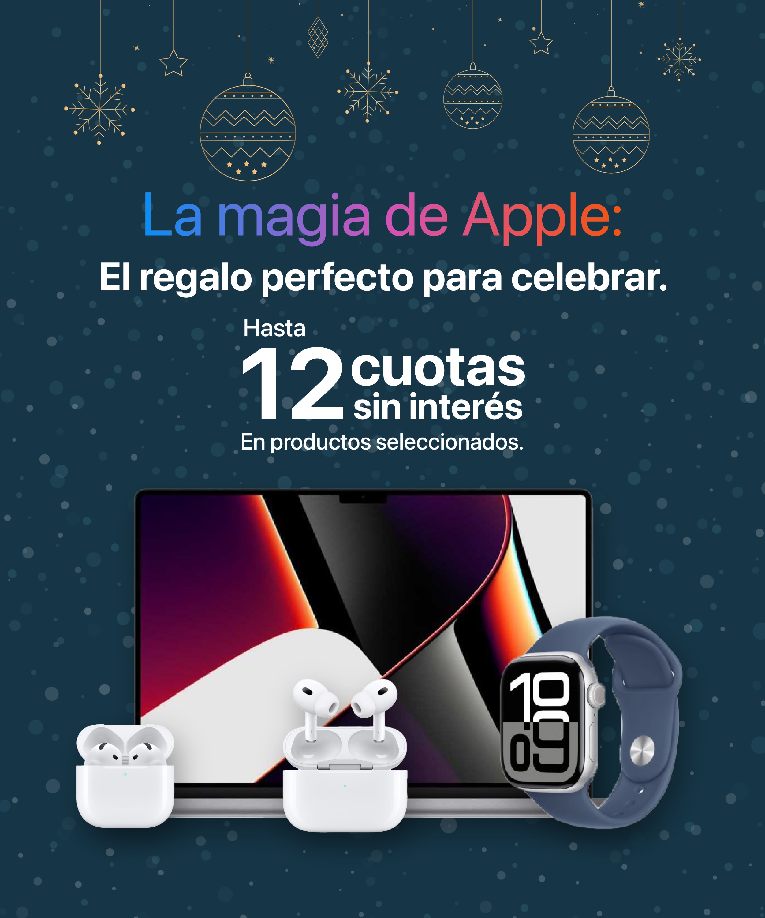 Hasta 12 cuotas sin interés en productos seleccionados con Banco Macro.