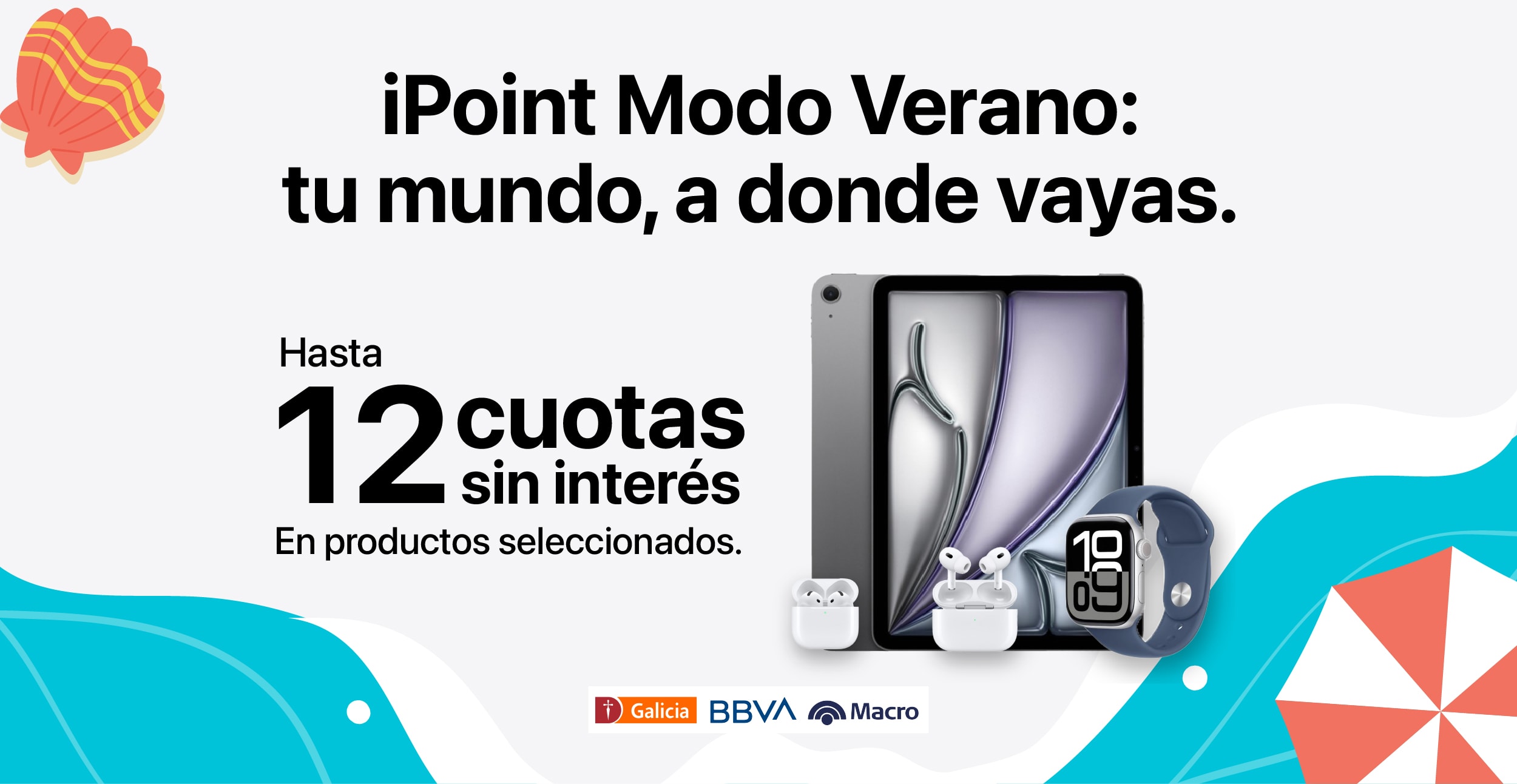 Hasta 12 cuotas sin interés en productos seleccionados con Banco Macro.