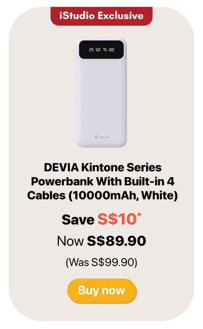 DEVIA Kintone Power Bank White