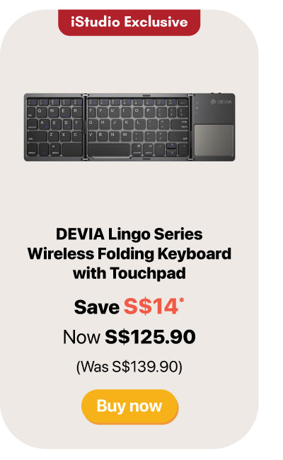 DEVIA Lingo Wireless Folding Keyboard