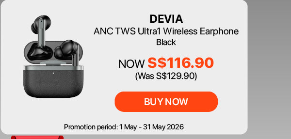 Devia ANC TWS Ultra1 Wireless Earphone