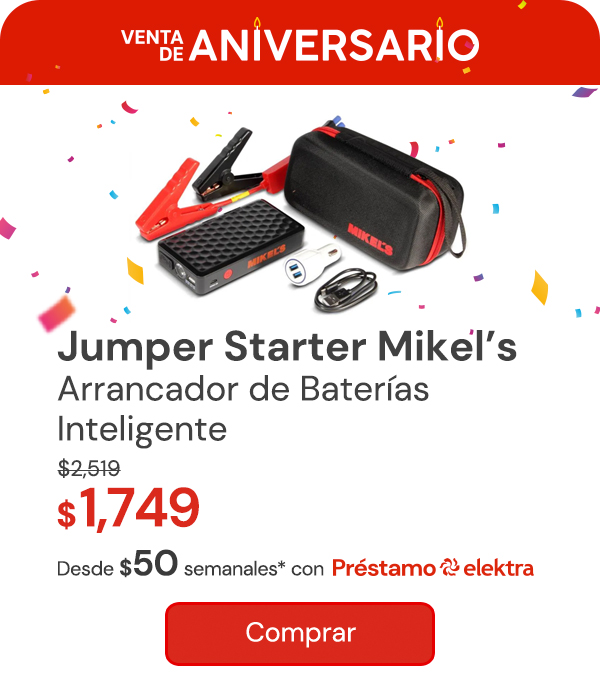 Jumper Starter Arrancador De Baterias Inteligente Mikels