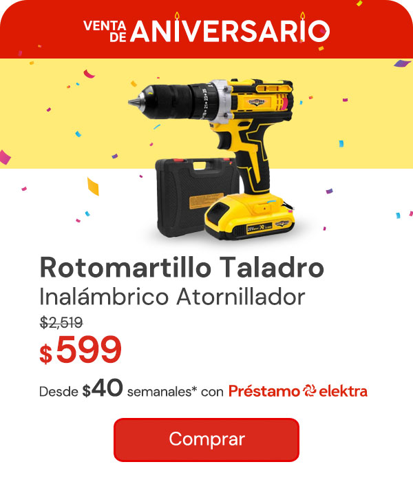 Rotomartillo Taladro Inalambrico Atornillador