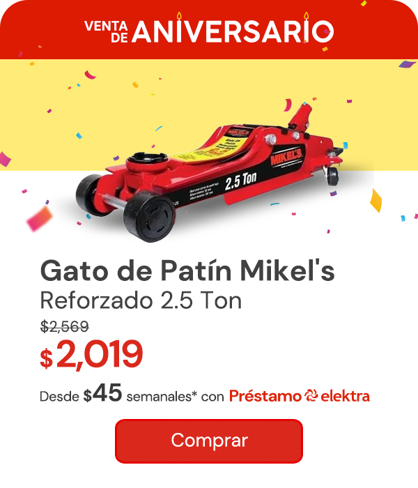 Gato de Patín Reforzado Toneladas Mikels