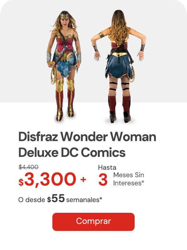 Disfraz Wonder Woman Deluxe DC Comics