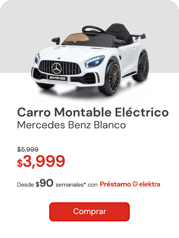 Carro-Electrico-Montable-Mercedes-Benz-Blanco