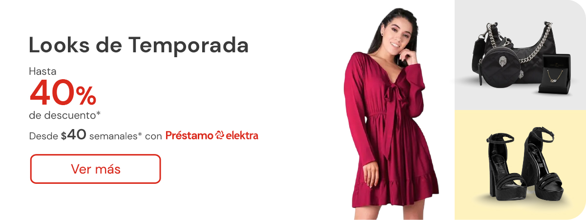 Ropa, zapatos, accesorios y más Hasta 40% de descuento