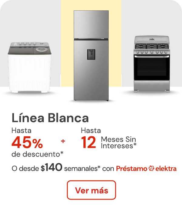 Línea blanca hasta 45% de descuento