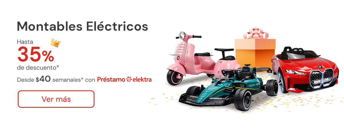 Montables eléctricos con hasta 35% de descuento desde $40 semanales