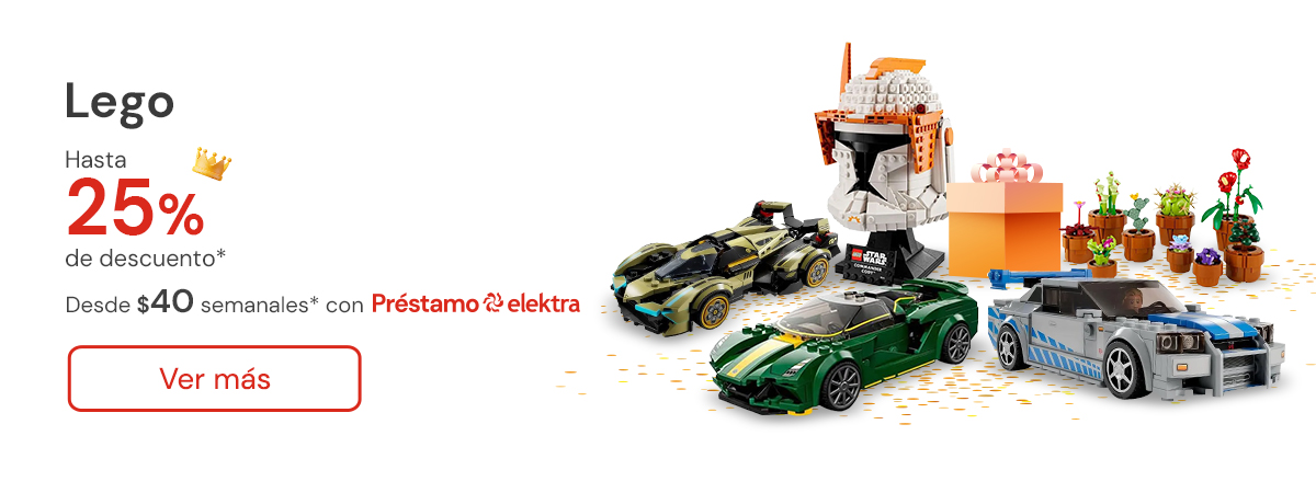 LEGO con hasta 25% de descuento desde $40 semanales