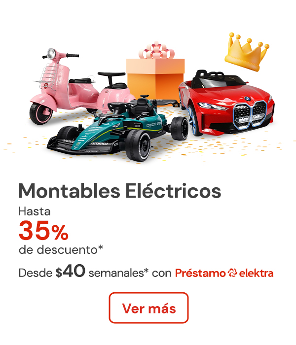 Montables eléctricos con hasta 35% de descuento desde $40 semanales