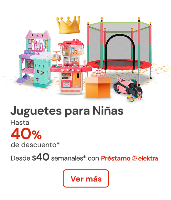 Juguetes para niñas con hasta 40% de descuento desde $40 semanales