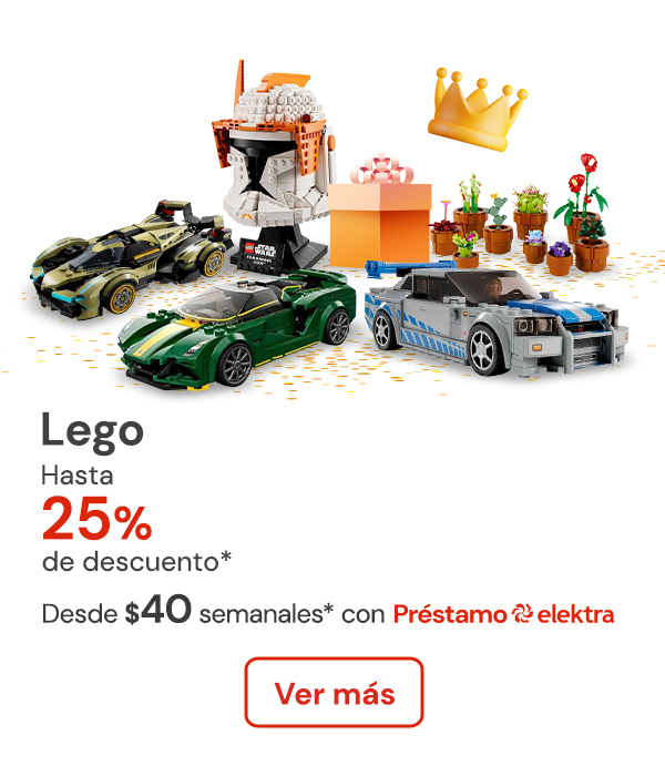 LEGO con hasta 25% de descuento desde $40 semanales