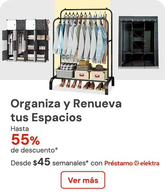 Organiza y renueva tus espacios hasta 55% de descuento desde $45 semanales