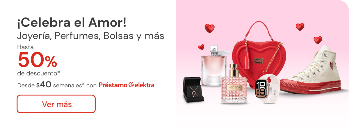 San Valentin con hasta 50% de descuento