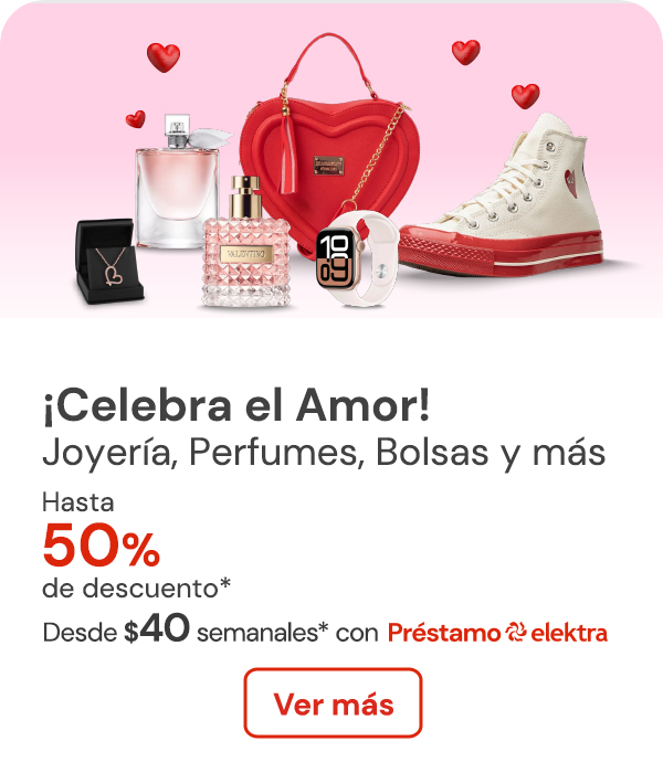 San Valentin con hasta 50% de descuento