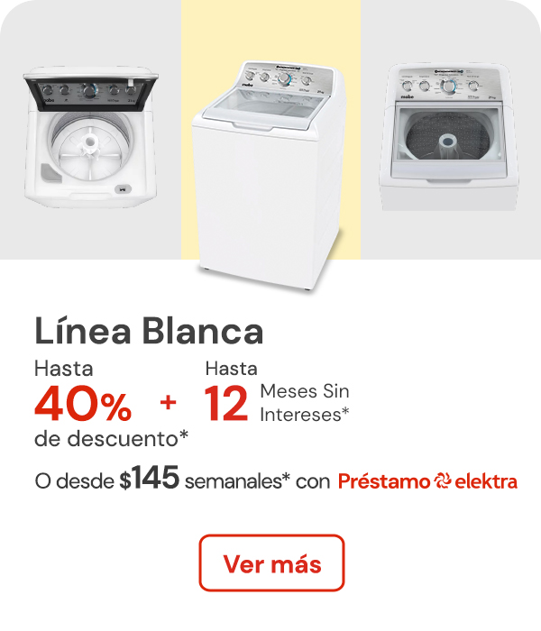 Línea blanca hasta 40% de descuento