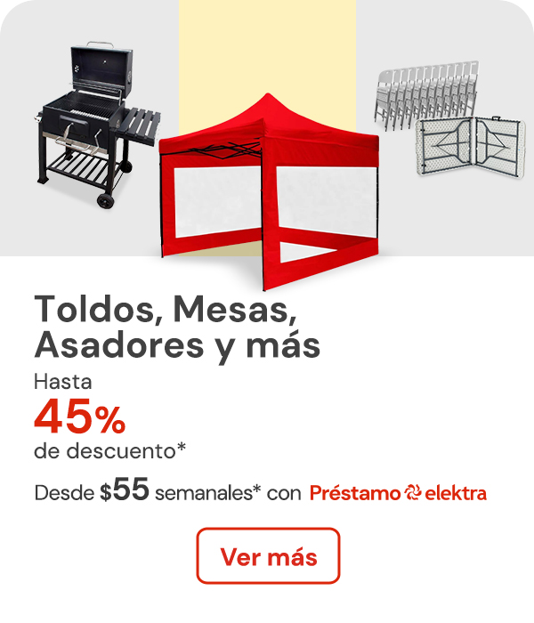 Toldos mesas y asadores